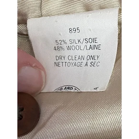 Bachrach‎ Wool and Silk Men's Houndstooth Pattern Blazer Sport Coat Size 40S - Picture 12 of 13